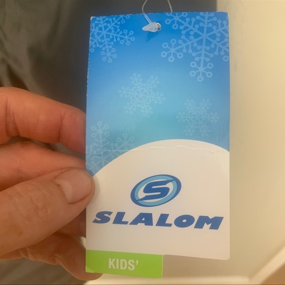 SLALOM Kids XS Winter Snow Pants Insulated Water Resistant Gray Ski Snowboard - Picture 3 of 12